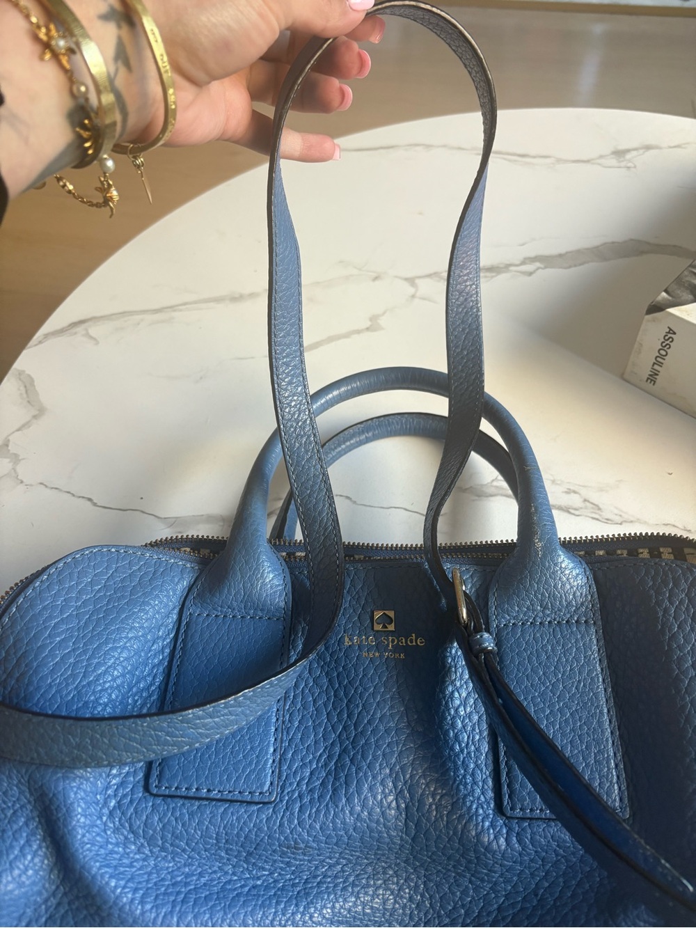 Kate Spade New York Southport Jenny Satchel Pebbled Leather Bag - Picture 9 of 9